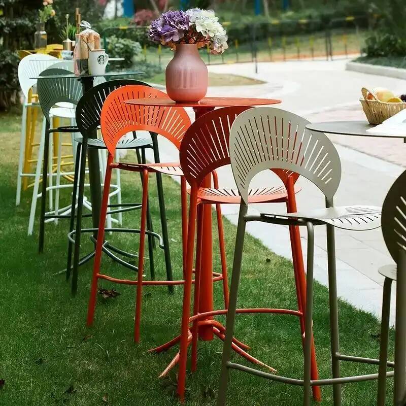 Outdoor Furniture Yellow - Nieuwe gele industriële barkrukken Nordic Outdoor