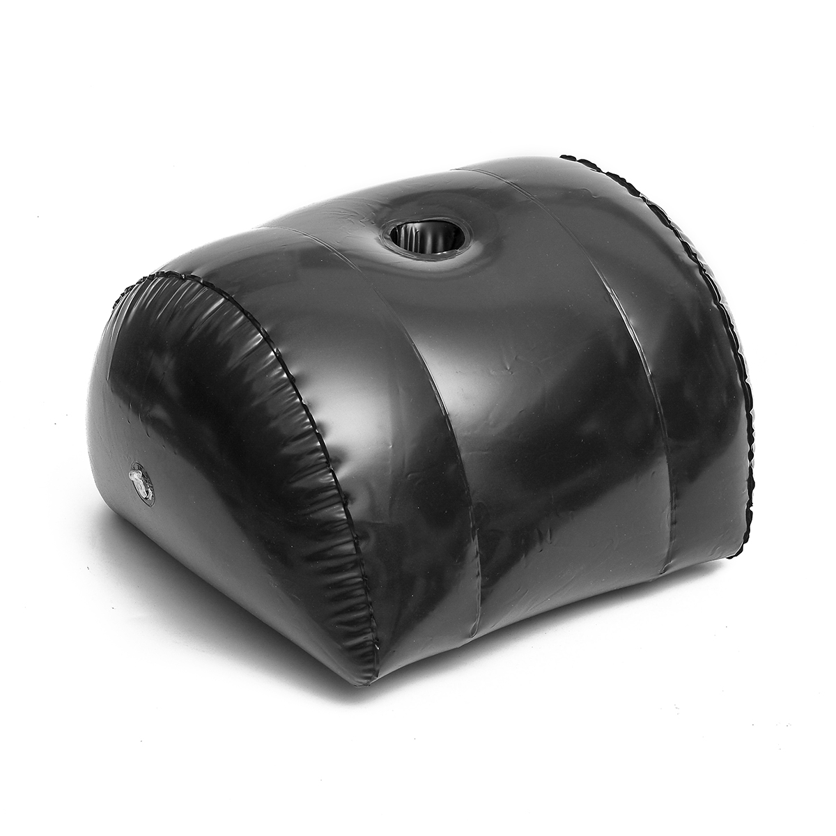 Outdoor Furniture Black - Zwart halfrond opblaasbaar kussen, opblaasbaar kussen