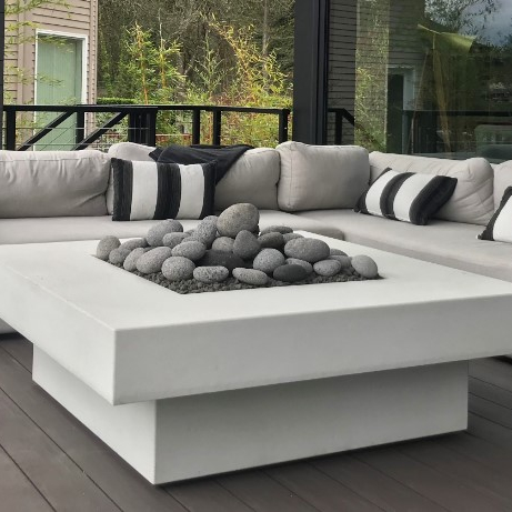 Outdoor Furniture Set With Fire Pit - Buitenmeubelset met vuurtafel, op maat gemaakte