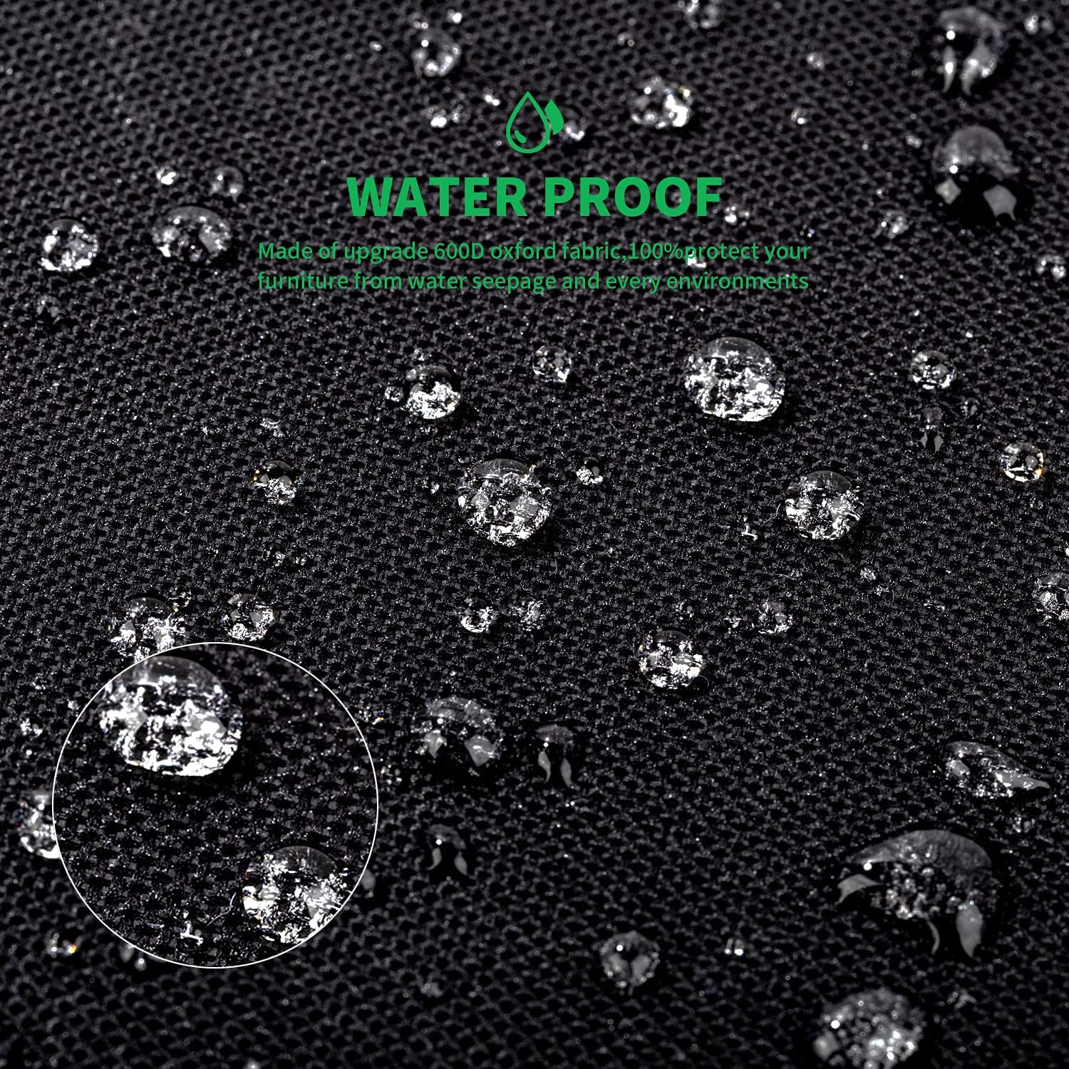 Gestapelde stoel stofkap met o - Outdoor Furniture Weatherproof recensie en prijs