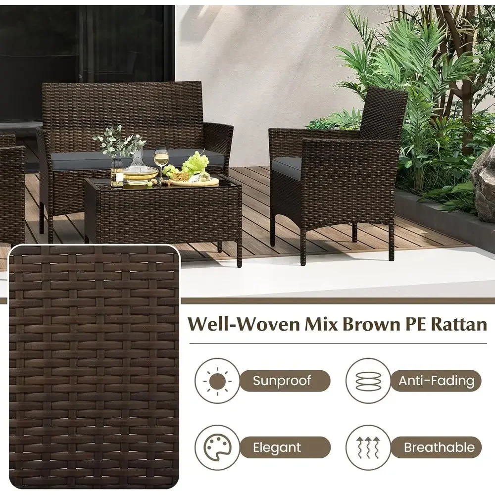 8-delige rotan tuinmeubelset v - Outdoor Furniture Loveseat recensie en prijs