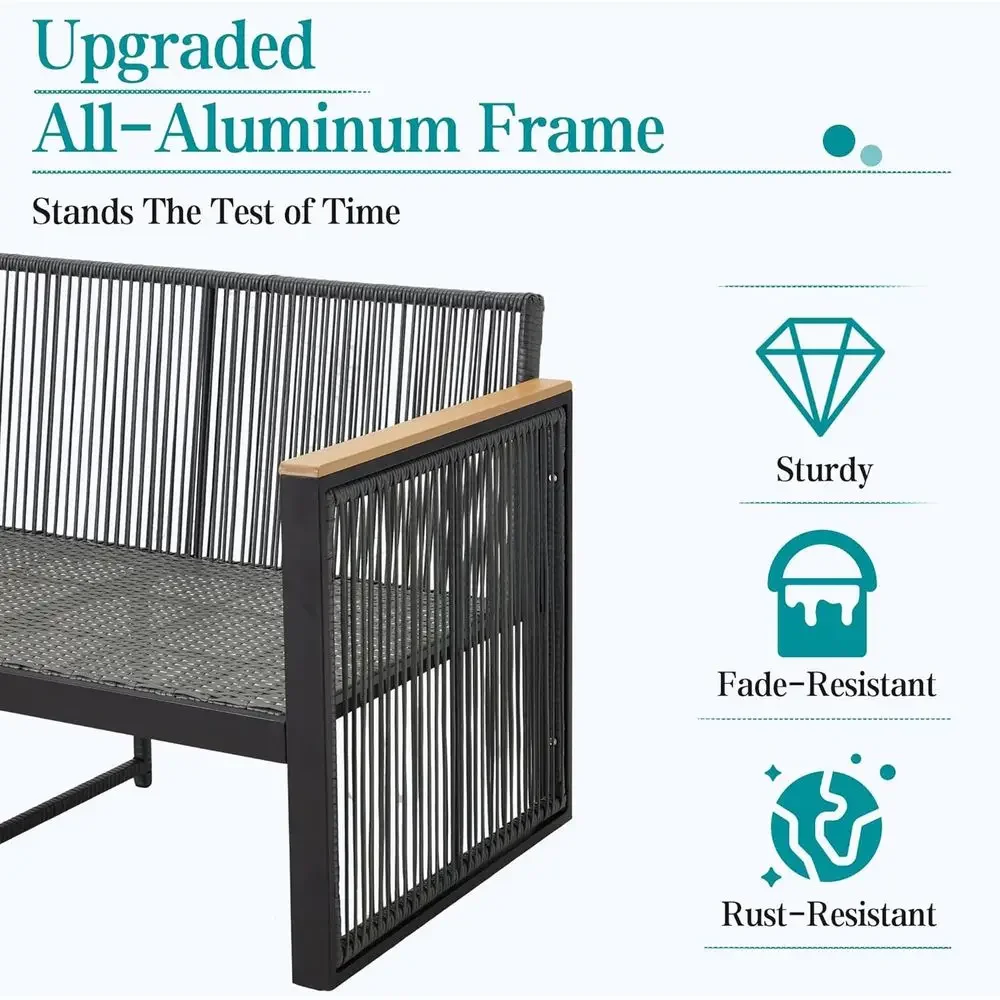 6-delige grijze tuinmeubelset  - Outdoor Furniture Loveseat recensie en prijs