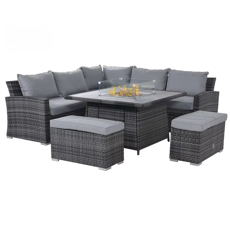 Waterdichte 4-delige loungeset - Outdoor Furniture Set With Fire Pit recensie en prijs