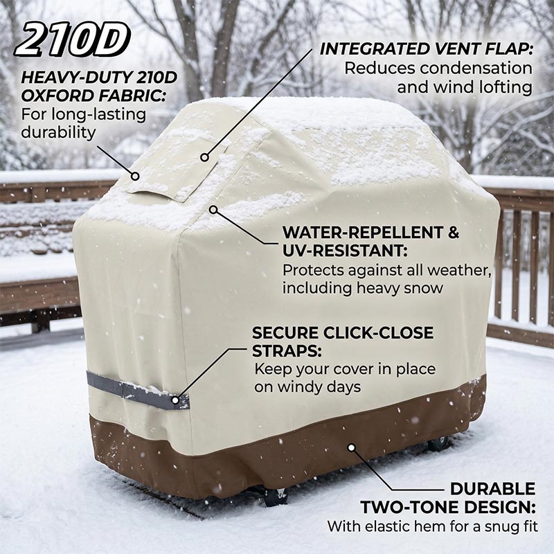210D BBQ Beige Barbecue Grill  - Outdoor Furniture Weatherproof recensie en prijs