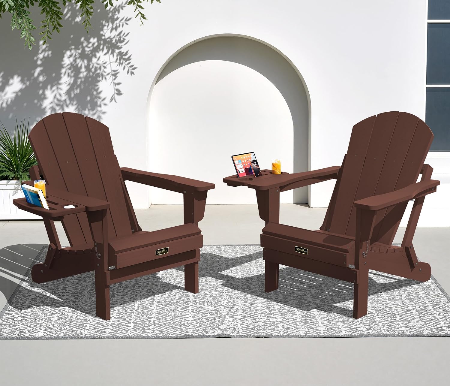 Vouwbare Adirondack Stoelenset - Outdoor Furniture Set With Fire Pit recensie en prijs