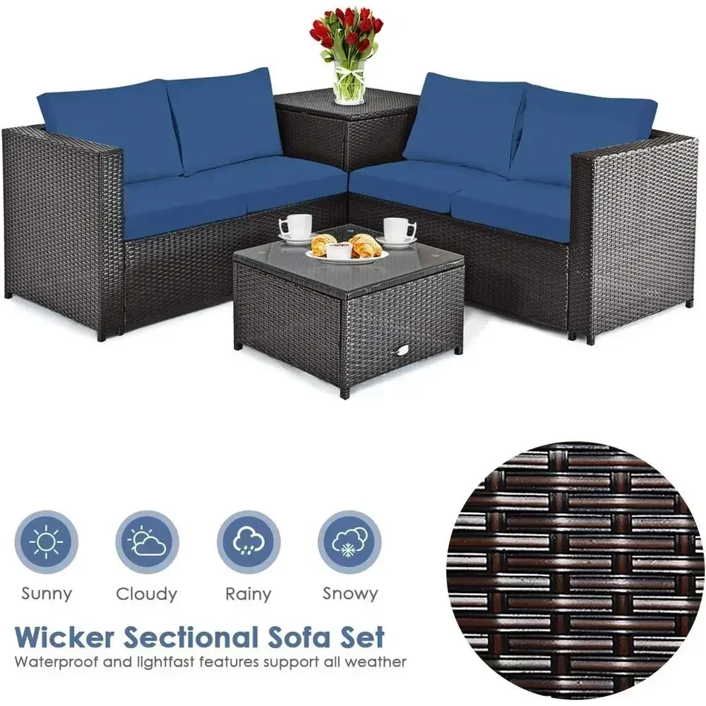 Weerbestendige 4-delige terras - Outdoor Furniture Loveseat recensie en prijs