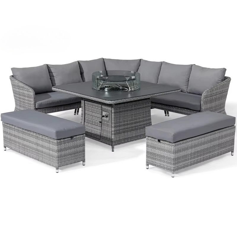 Modern tuinmeubilair luxe eett - Outdoor Furniture Set With Fire Pit recensie en prijs