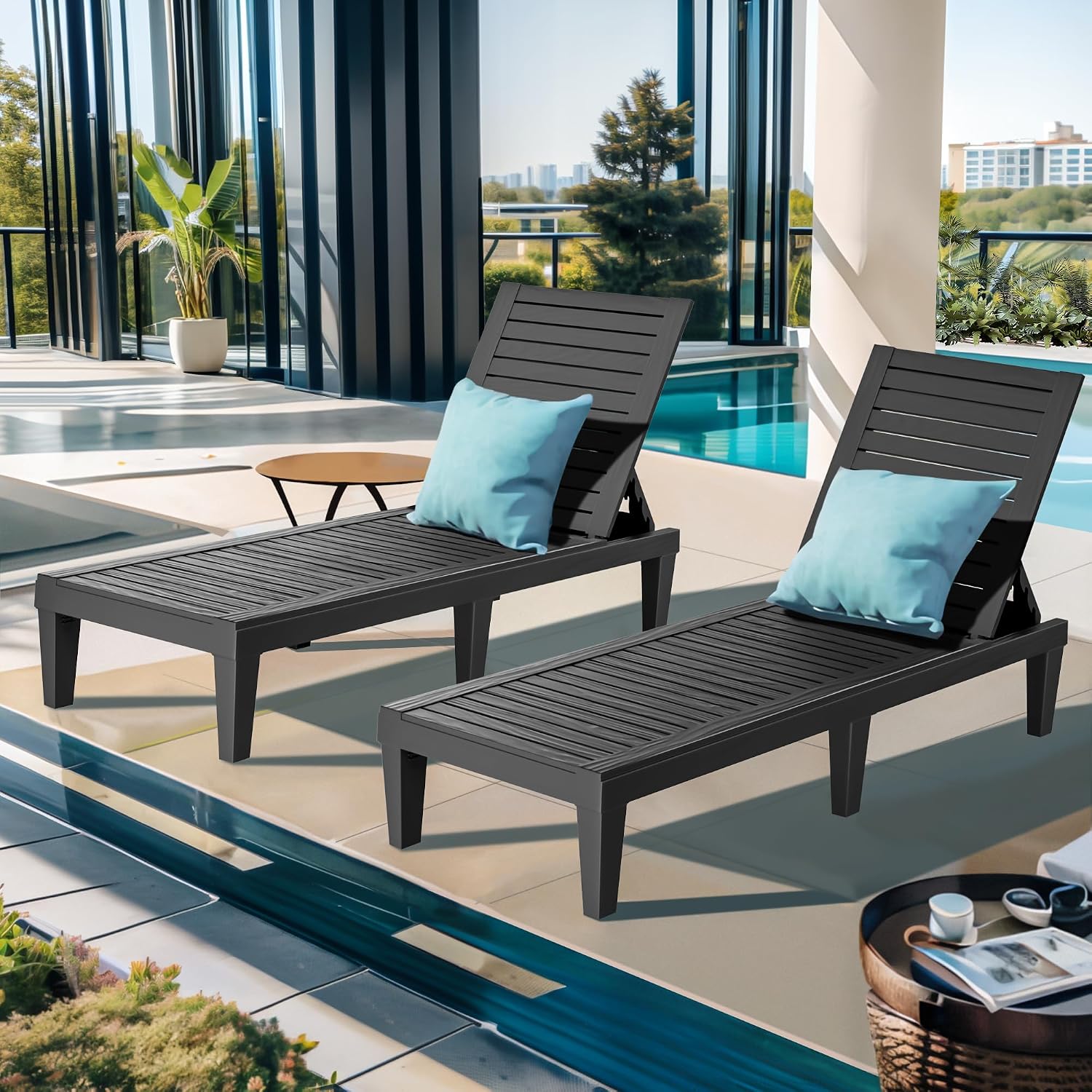 5-standen verstelbare chaise l - Outdoor Furniture Lounge Set recensie en prijs
