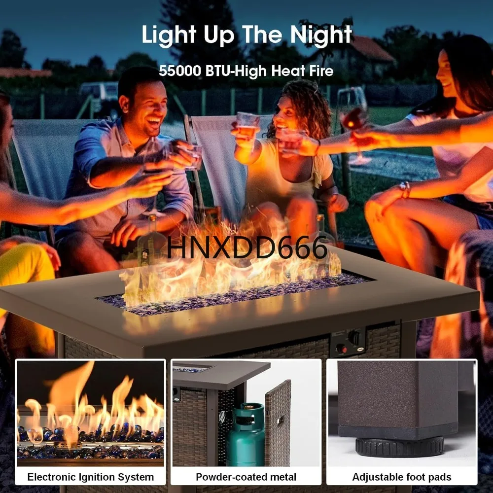 7-delige tuinmeubelset met vuu - Outdoor Furniture Set With Fire Pit recensie en prijs