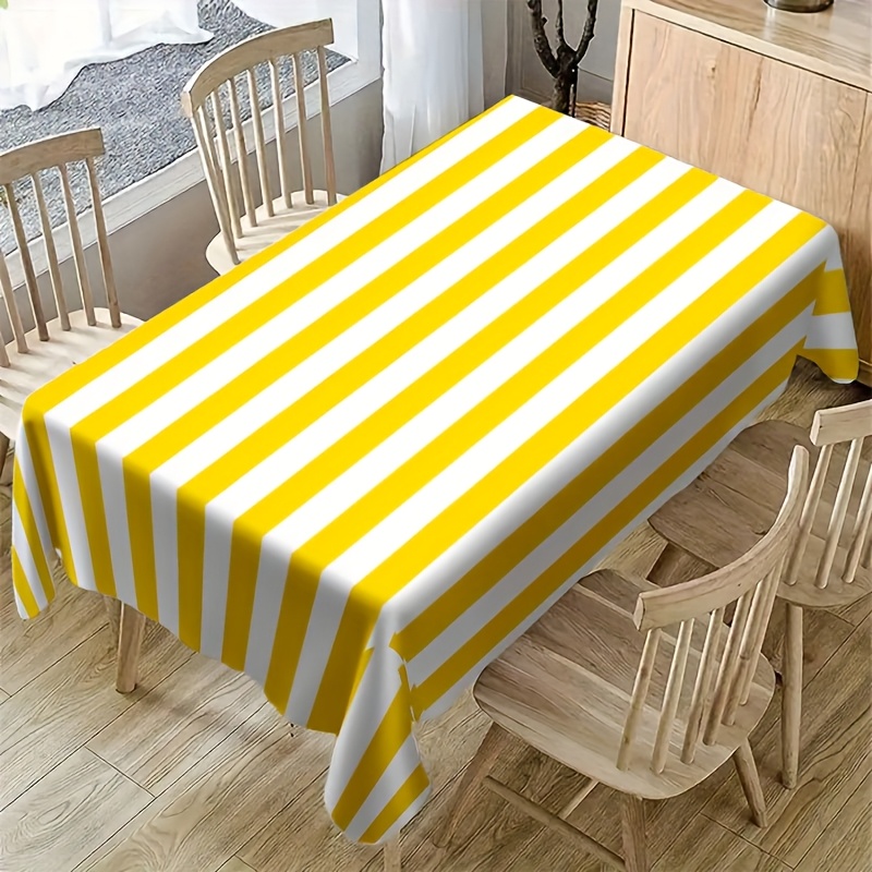 Geel wit gestreept polyester t - Outdoor Furniture Yellow recensie en prijs