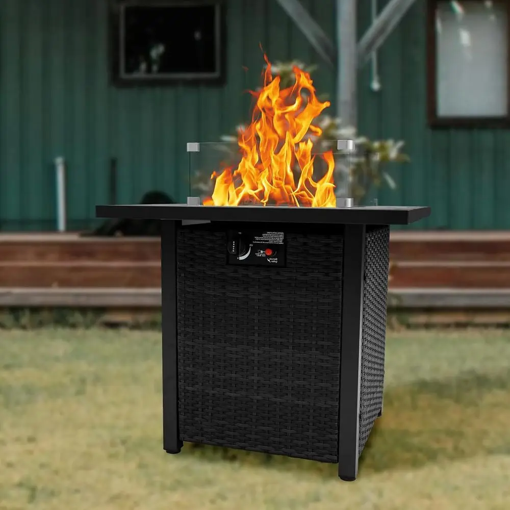 Wicker tuinmeubelenset, rotan  - Outdoor Furniture Set With Fire Pit recensie en prijs