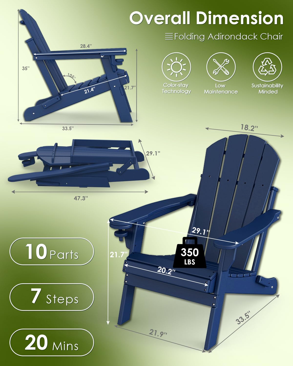 Stoelenset 2, inklapbaar voor  - Outdoor Furniture Set With Fire Pit recensie en prijs
