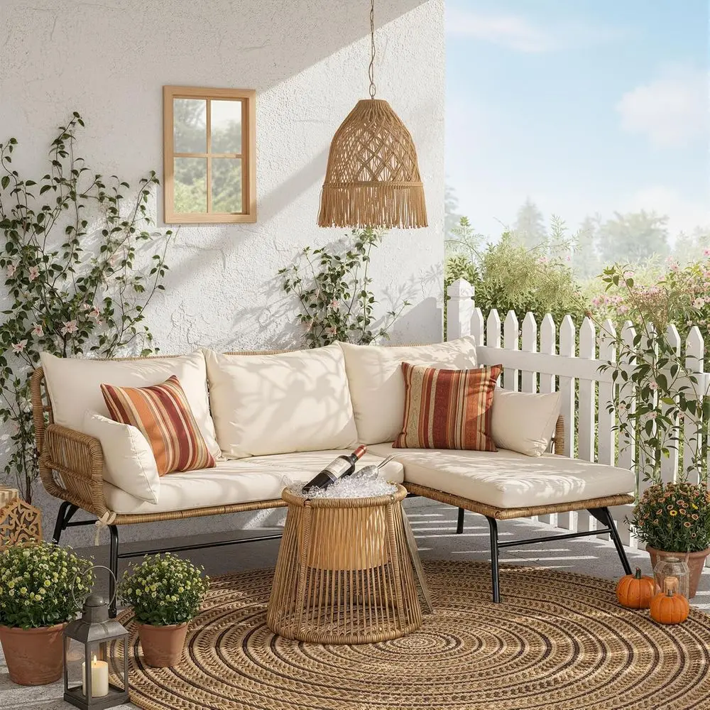 Boho-stijl terrasmeubelset met - Outdoor Furniture Lounge Set recensie en prijs