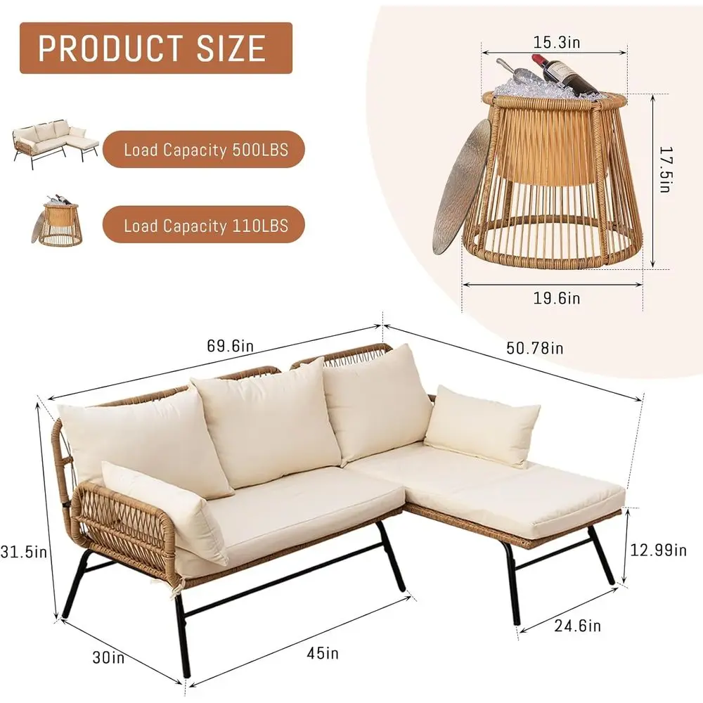 Boho-stijl terrasmeubelset met - Outdoor Furniture Lounge Set recensie en prijs