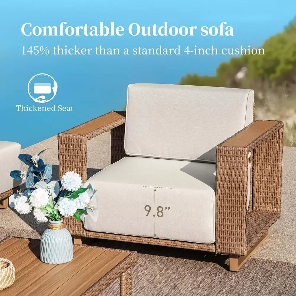 L-vormige sectionele buitenban - Outdoor Furniture Yellow recensie en prijs