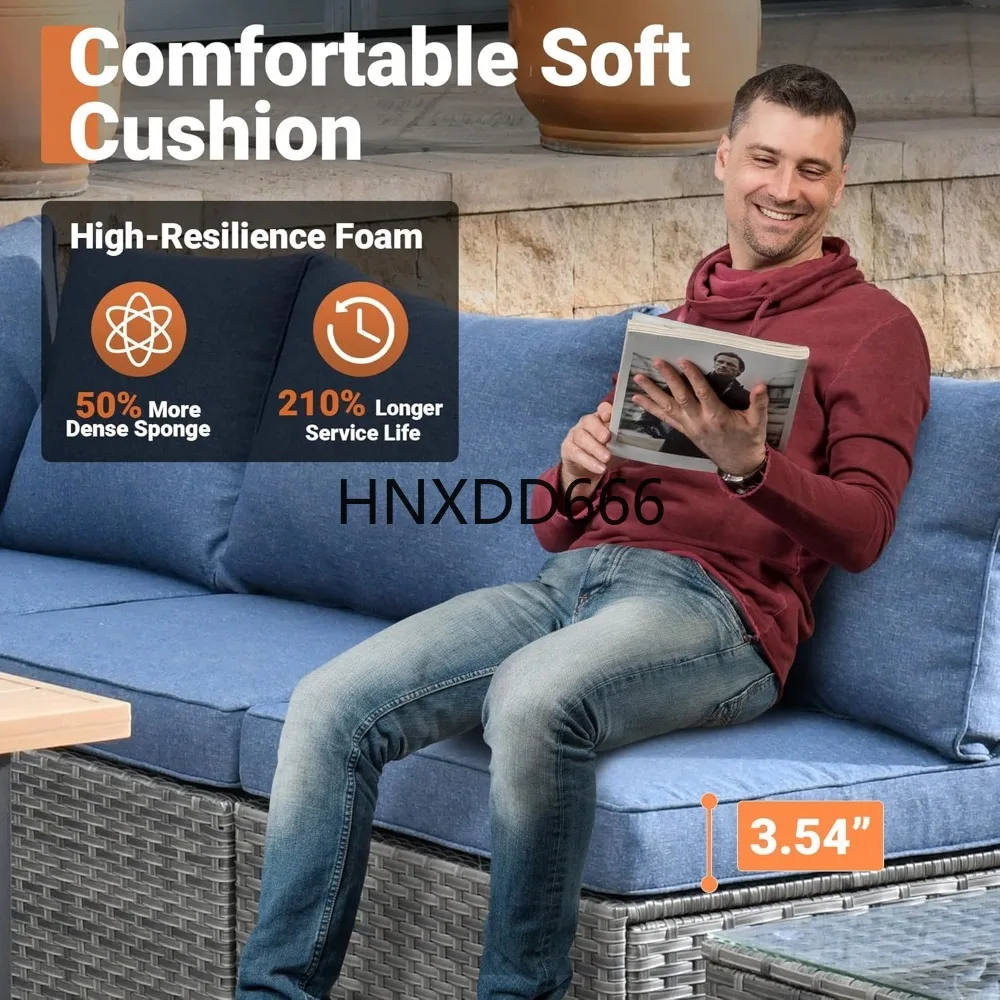 8-delige tuinmeubelset voor bu - Outdoor Furniture Set With Fire Pit recensie en prijs