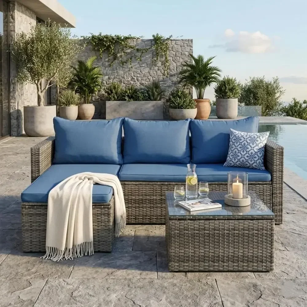 4-delige buitenmeubelset van w - Outdoor Furniture Set With Fire Pit recensie en prijs